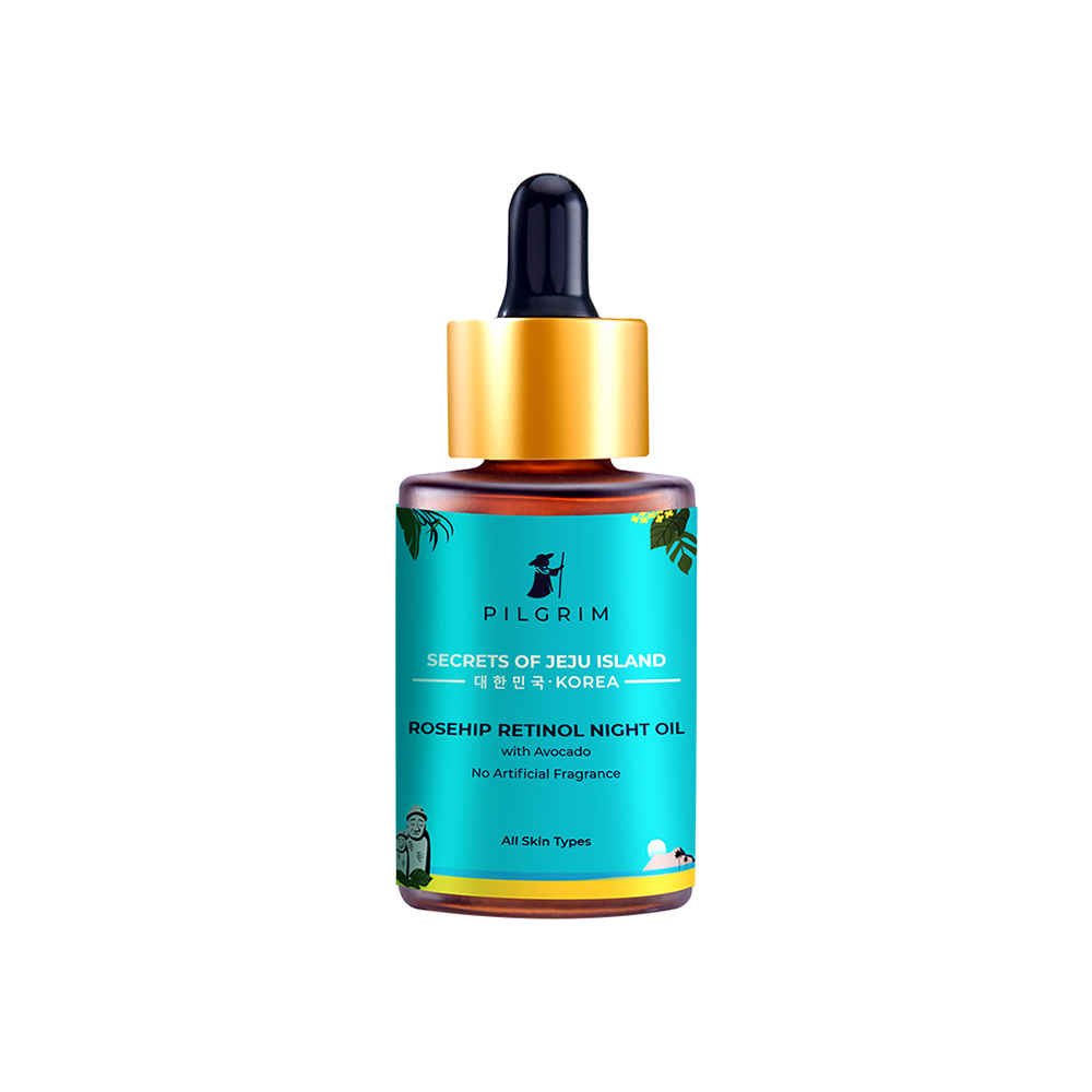Buy Pilgrim Rosehip Retinol Night Oil with Avocado, 30ml - Purplle