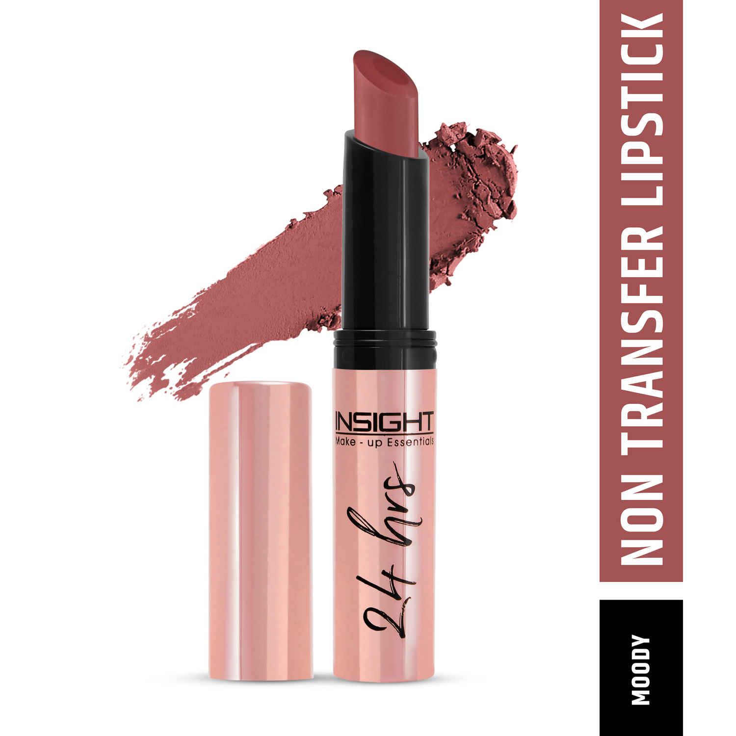 Buy INSIGHT COSMETICS 24 HRS NON TRANSFER MATTE LIPSTICK (LL-03)_MOODY (13) - Purplle