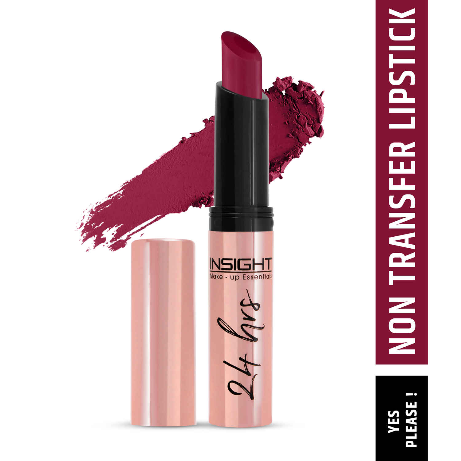Buy INSIGHT COSMETICS 24 HRS NON TRANSFER MATTE LIPSTICK (LL-03)_YES, PLEASE! (16) - Purplle