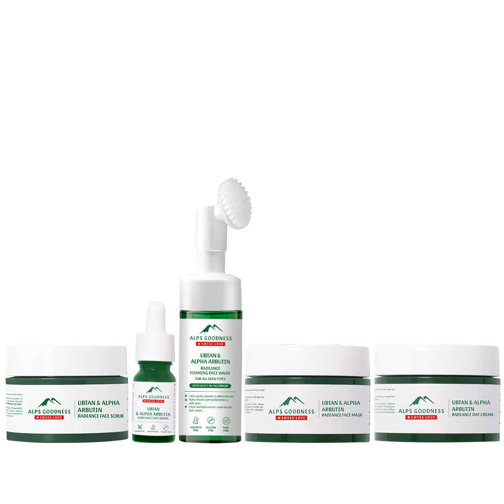 Buy Alps Goodness Ubtan & Alpha Arbutin Radiance Skincare Combo for All Skin Type | Perfect for Skin Glow | Paraben, Sulphate, Silicone, Mineral Oil Free| Vegan - Purplle