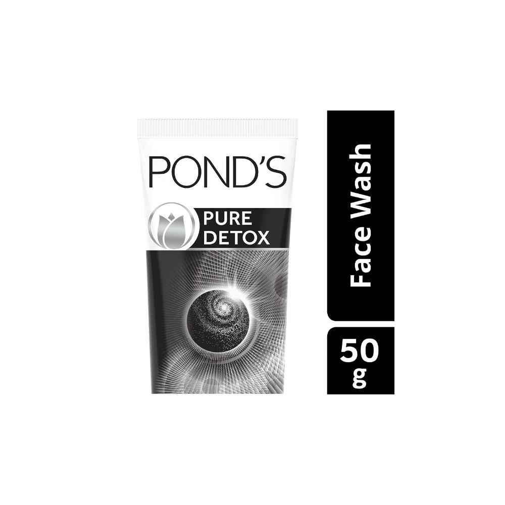 Buy Pond's Pure Detox Anti-Pollution Purity Face Wash With Activated Charcoal, 50 g - Purplle