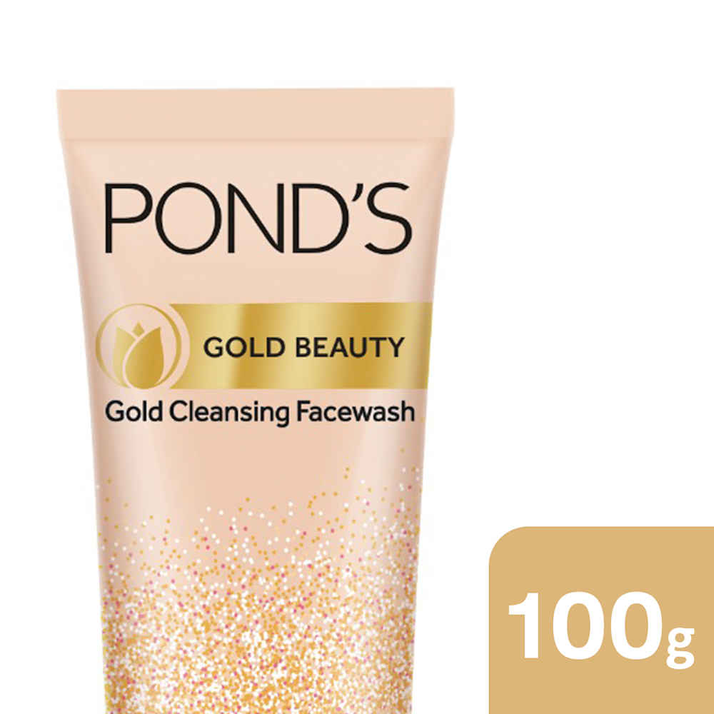 Buy Pond’s Gold Beauty Gold Cleansing Face Wash, Clear Radiant Glow 100 g - Purplle