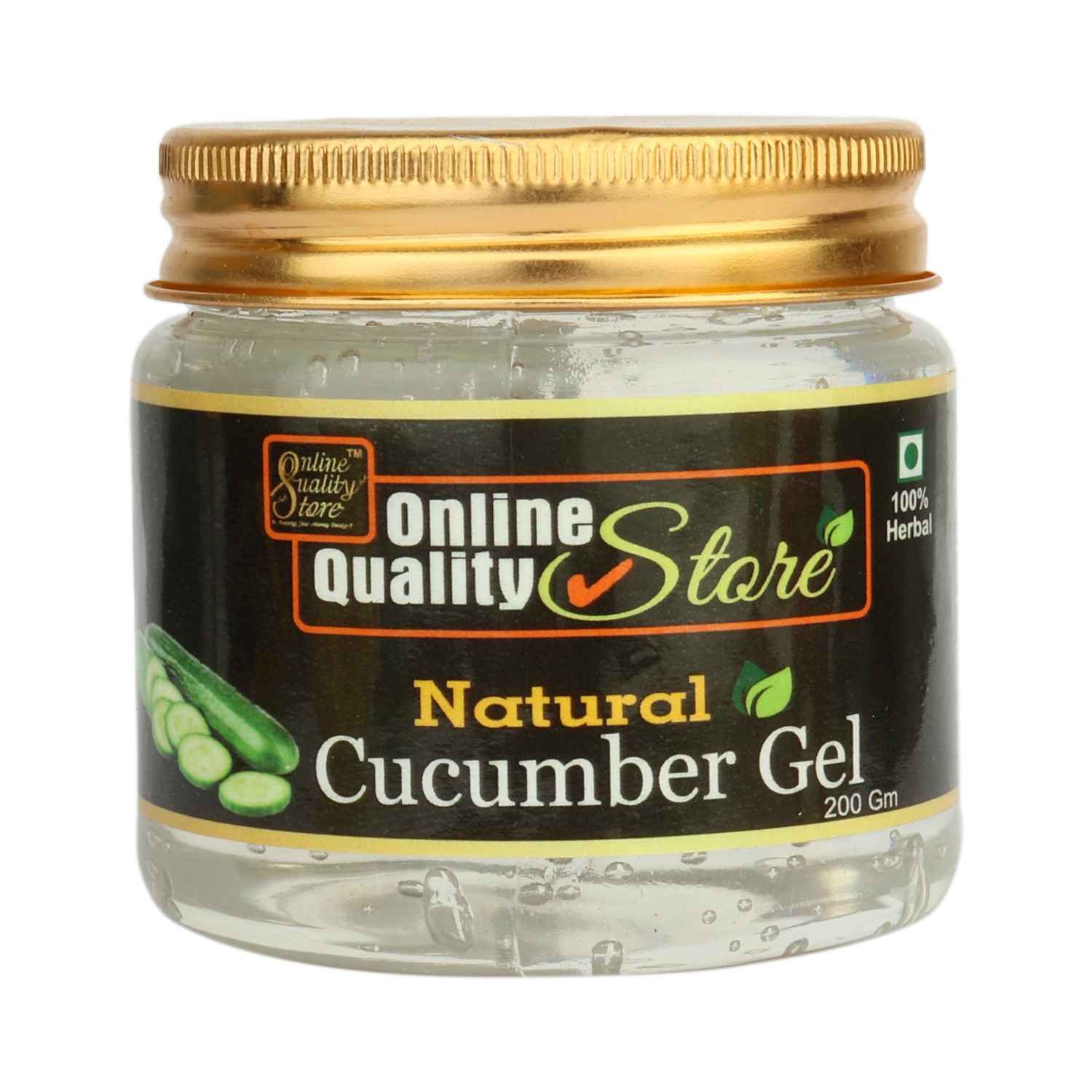 Buy Online Quality Store Organic Cucumber Gel|pure cucumber aloe vera gel for face and hair |Non-Toxic cucumber gel for Acne, Scars, Glowing & Radiant Skin,200g - Purplle