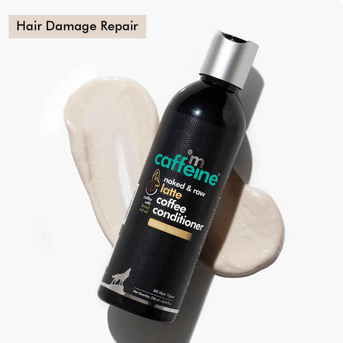 Buy mCaffeine Latte Coffee Conditioner for Damage Repair with Coconut Milk | Nourishes Dry Hair | Sulphate & Paraben Free for Smooth & Shiny Hair | For Men & Women | 250 ml - Purplle