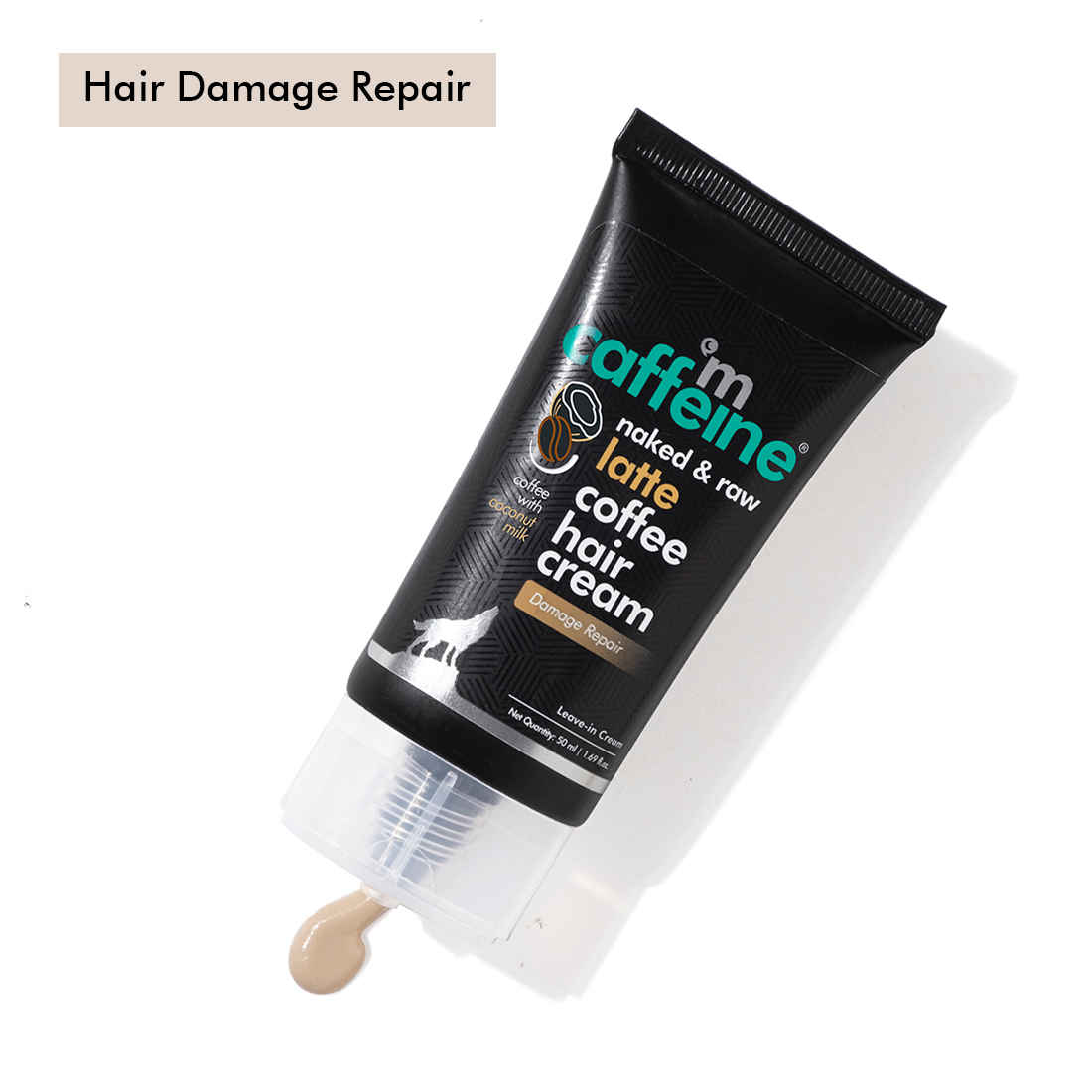 Buy mCaffeine Latte Coffee  Hair Cream with Coconut Milk | Post Shower Moisturization for Smooth & Shiny Hair | Reduces Dryness & Frizz | For Men & Women | 50 gm - Purplle