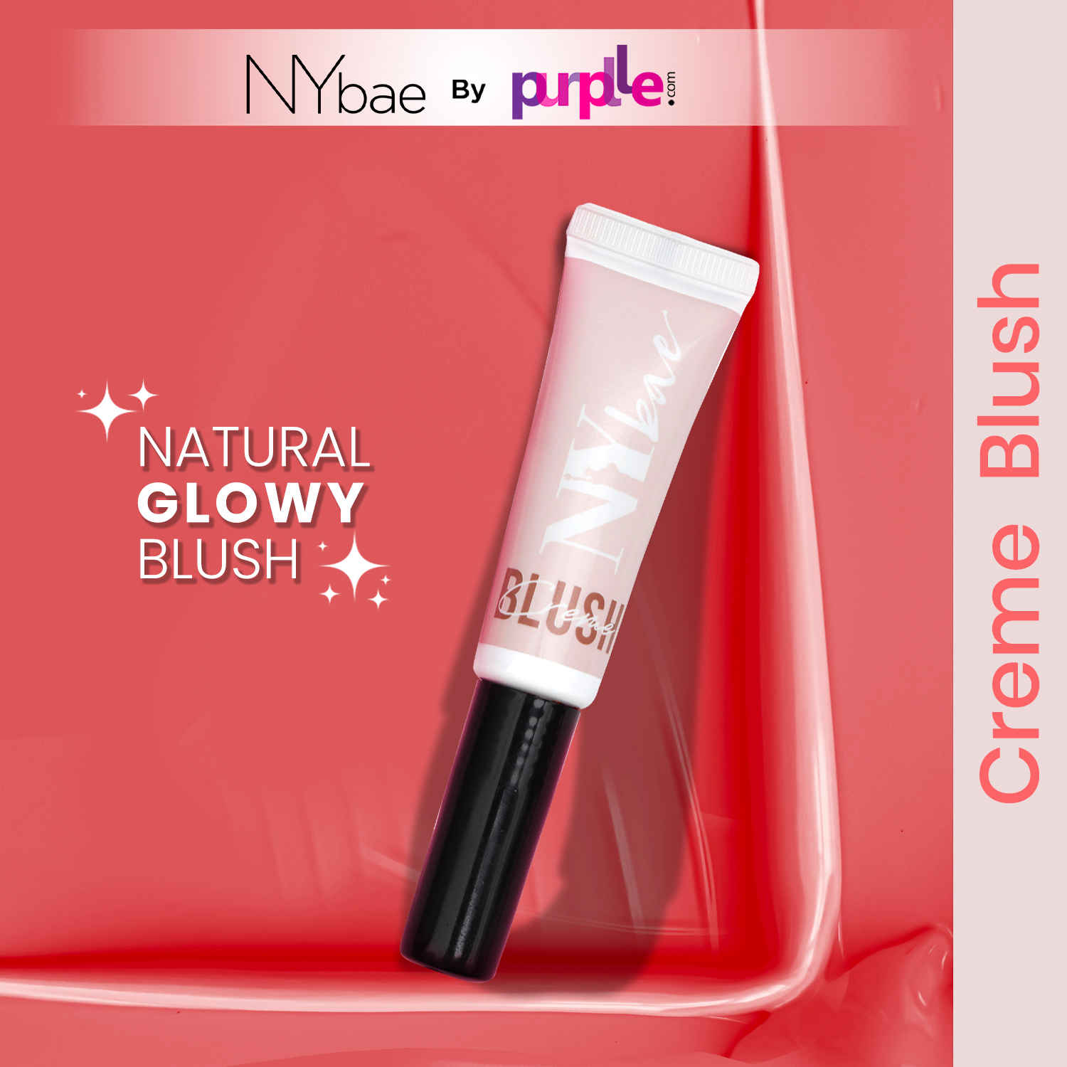 Buy NY Bae Creme Blush - Chirpy Peach 04 (10g) | Dewy Peach Blush | Lip & Cheek Tint | Liquid Blush | Intense Pigment | Korean Glow - Purplle