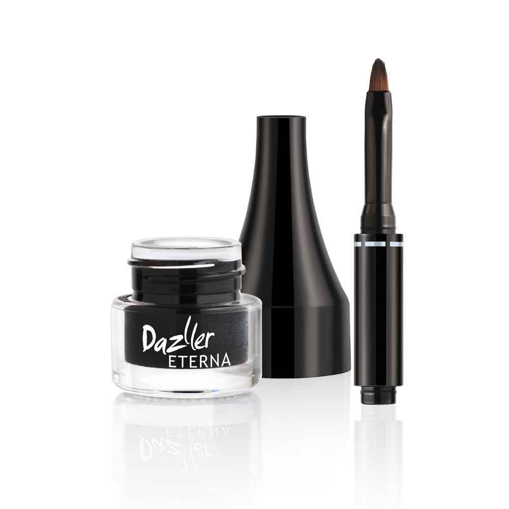 Buy Dazller Eterna Eye Sensation Gel Eyeliner 3g | Matte | Lightweight | Quick dry | 24-hr Stay | Black - Purplle