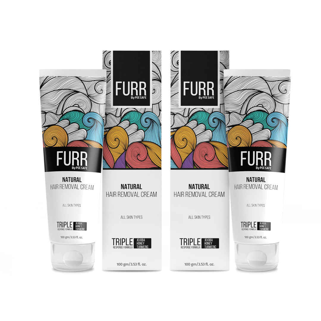 Buy FURR By Pee Safe Natural Hair Removal Cream for Women Pack Of 2 - Purplle