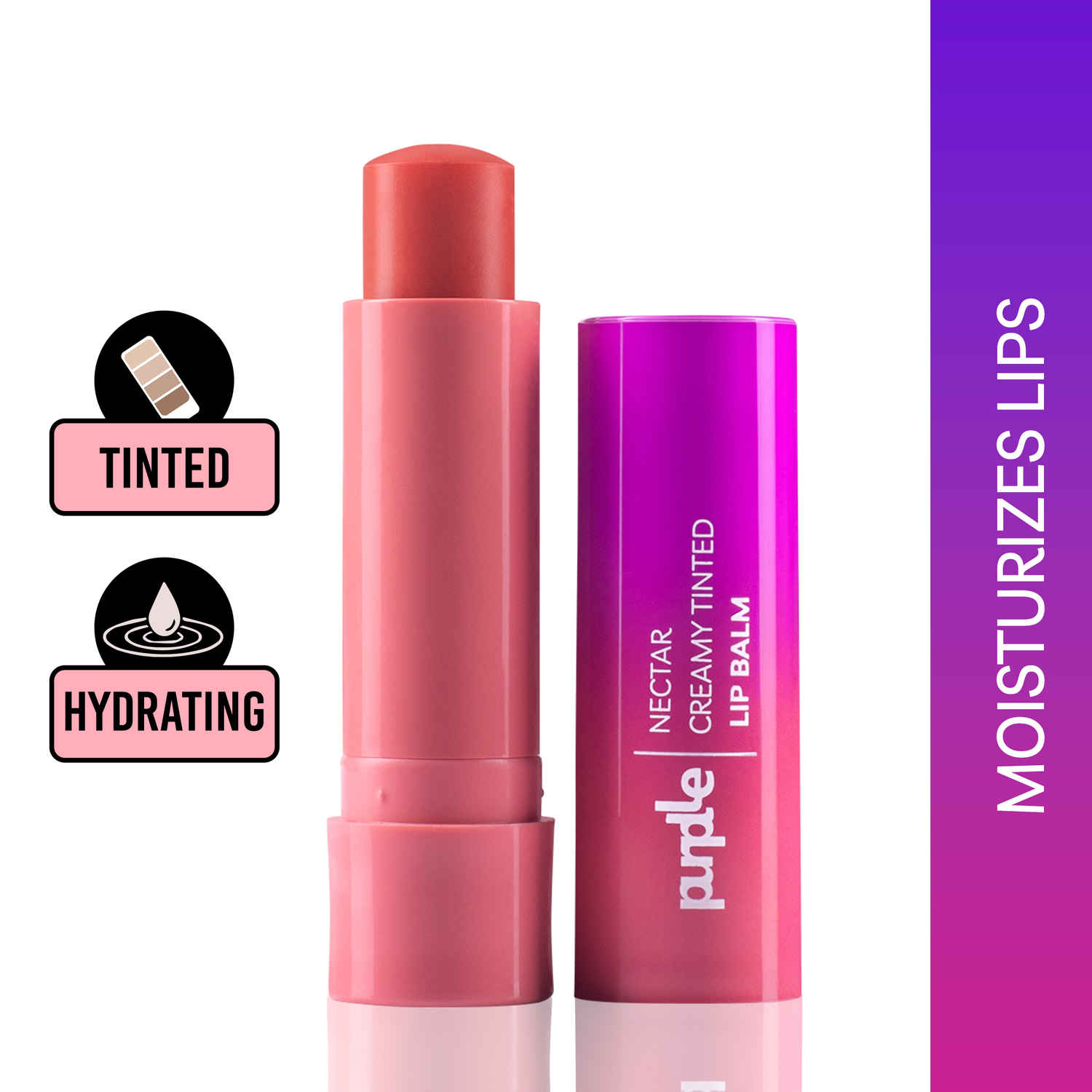Buy Purplle Nectar Creamy Tinted Lip Balm - Peach Sorbet 6 (4.8 gm) - Purplle