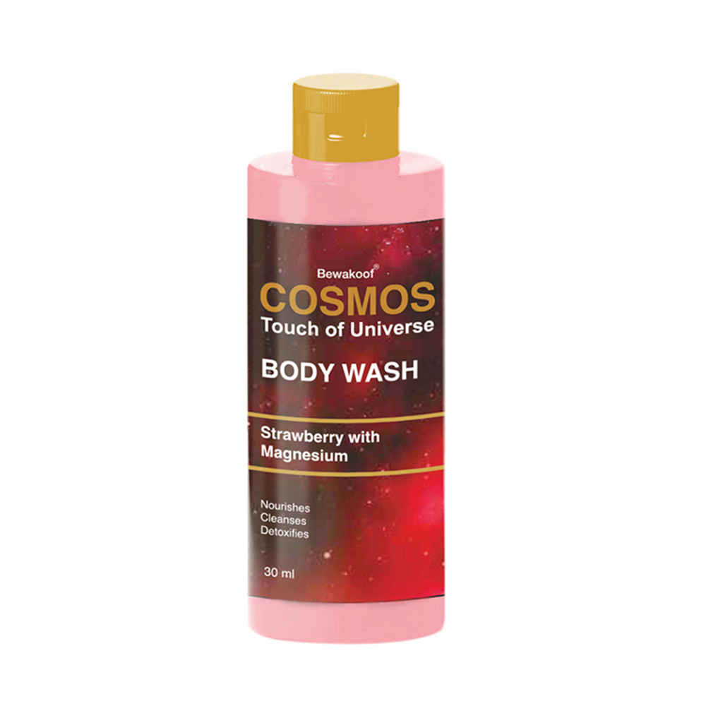 Buy Cosmos by Bewakoof Body Wash with Strawberry & Magnesium - 30ml - Paraben & Sulphate Free - Purplle