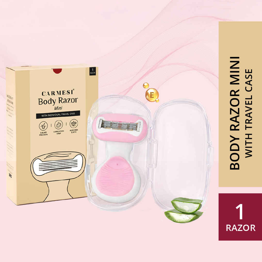 Buy Carmesi Body Razor Mini - Pink 1 Pc - Purplle