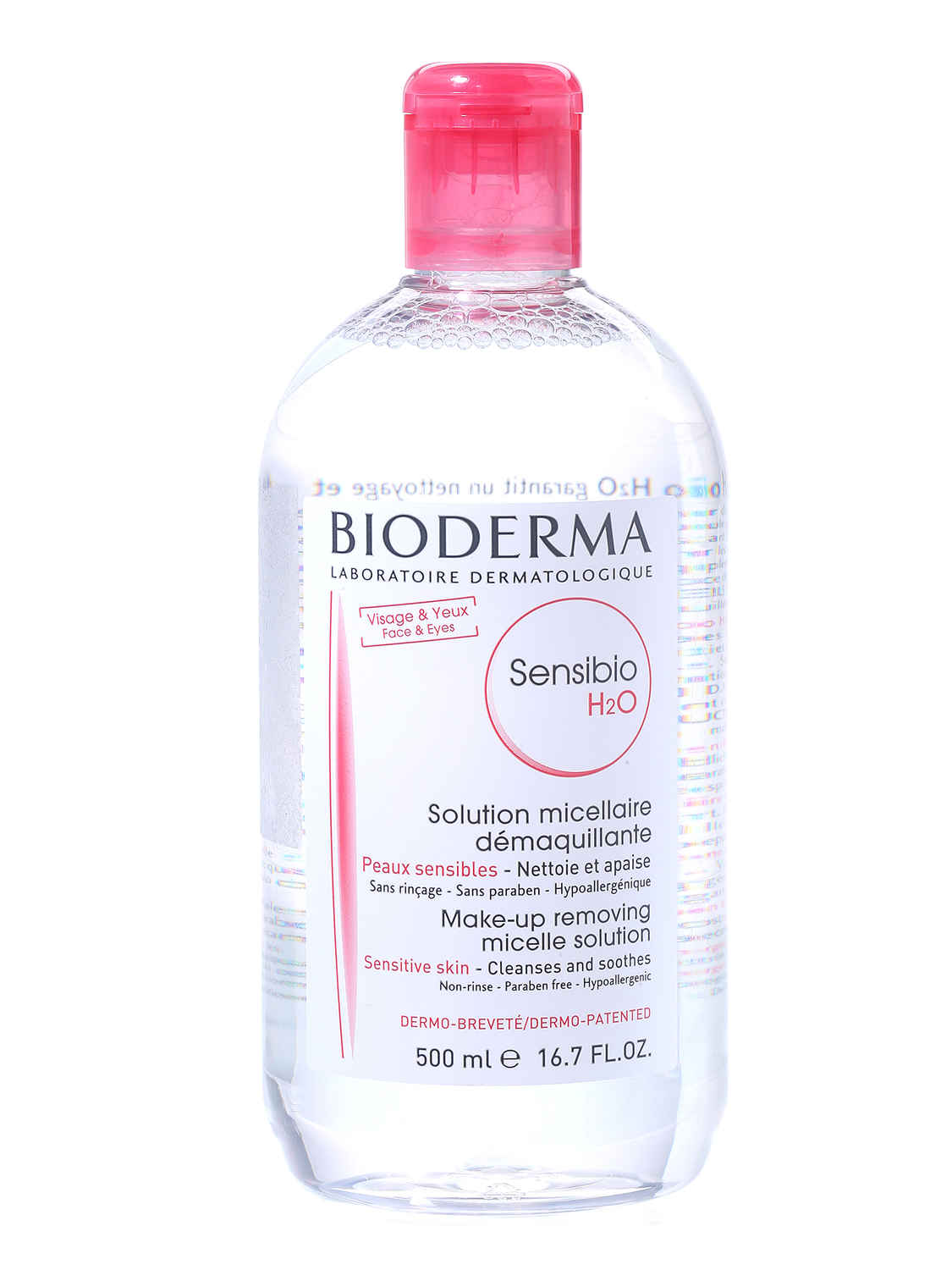 Buy Bioderma Sensibio H2O Micellar Water, Cleansing and Make-Up Removing Solution 500 ml - Purplle