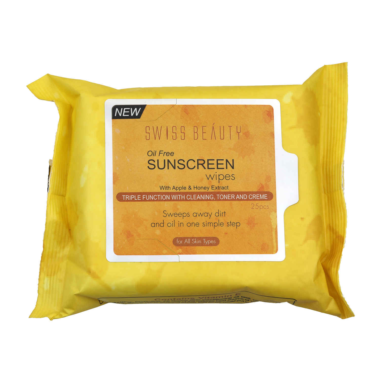 Buy Swiss Beauty Daily Essentials Makeup Remover Cleansing Wet Wipes - Apple-Honey (25 Pcs) - Purplle