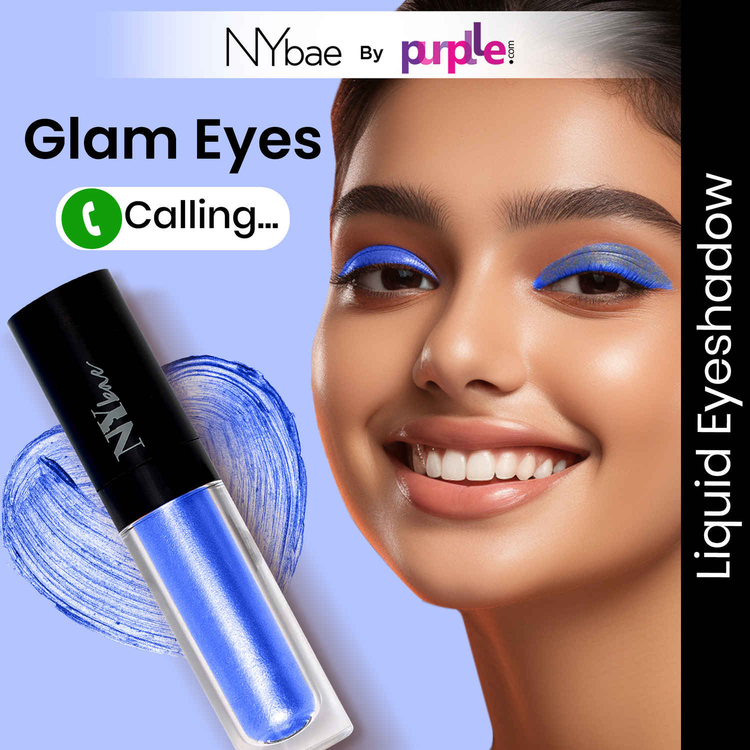 Buy NY Bae Eye Love Liquid Eyeshadow - Blue Sapphire 06 (2.2 ml) | Shimmer Finish | Highly Pigmented | Long lasting | Lightweight - Purplle