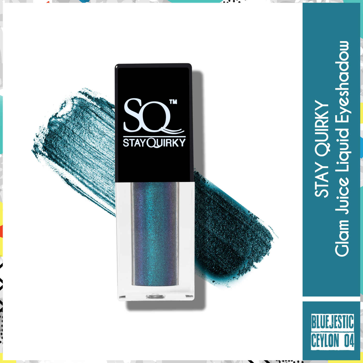 Buy Stay Quirky Glam Juice Liquid Eyeshadow - Blujestic Ceylon 04 (2.6 ml) - Purplle