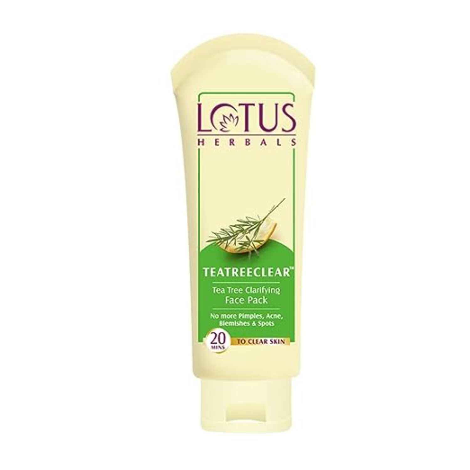 Buy Lotus Herbals Teatreeclear Tea Tree Clarifying Face Pack | Reduces Pimples, Acne, Blemishes & Spots | 120g - Purplle