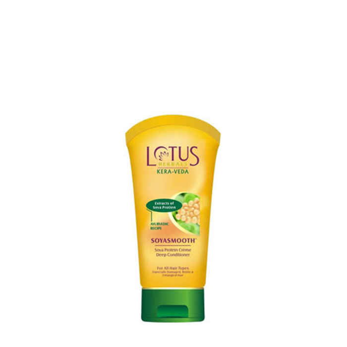 Buy Lotus Herbals Kera-Veda Soyasmooth Soya Protein Cream Deep Conditioner | For All Hair Types | 150g - Purplle