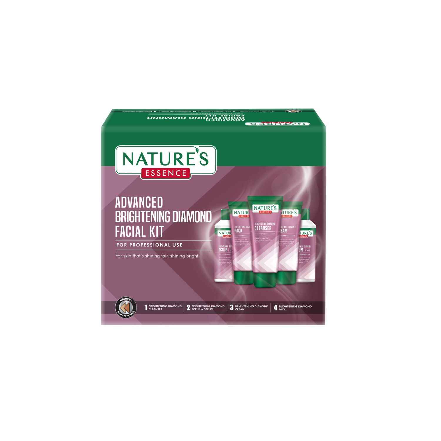 Buy Nature's Essence Brightening Diamond Facial Kit (452 g) - Purplle
