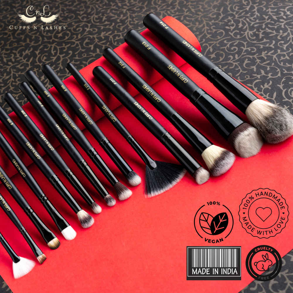 Buy CUFFS N LASHES Makeup Brushes, Set Of 14 - Purplle