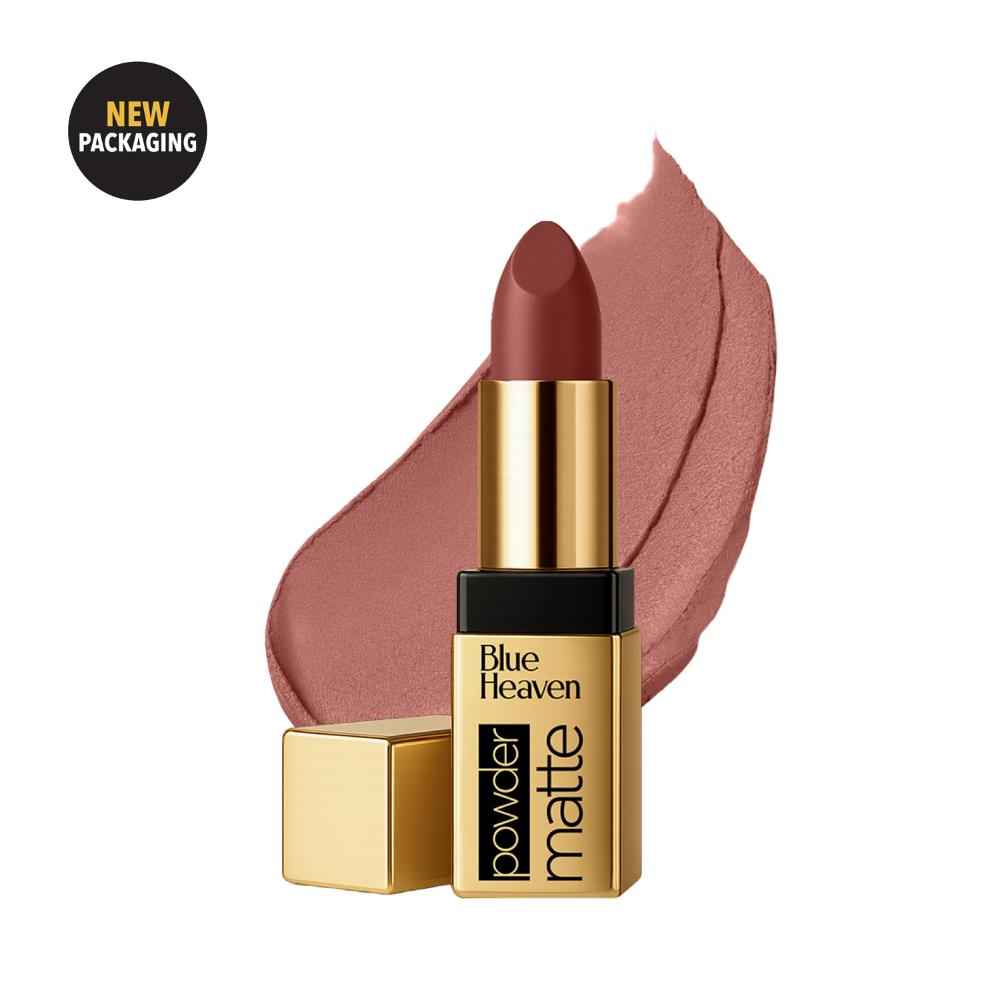 Buy Blue Heaven Powder Matte Lipstick for Women | Highly Pigmented | Light Weight | Creamy & Comfortable Buttery Texture | Luxe Matte Finish | Sienna Sunset | 3.5 gm - Purplle