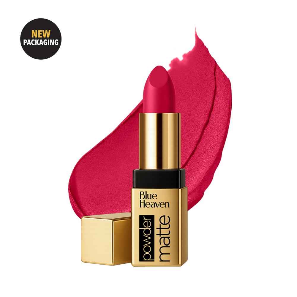 Buy Blue Heaven Powder Matte Lipstick for Women | Highly Pigmented | Light Weight | Creamy & Comfortable Buttery Texture | Luxe Matte Finish | Spicy Red | 3.5 gm - Purplle