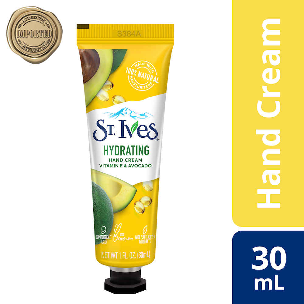 Buy St. Ives Hydrating Vitamin E & Avocado Hand cream |100% Natural Moisturizers (Imported) | 30ml - Purplle