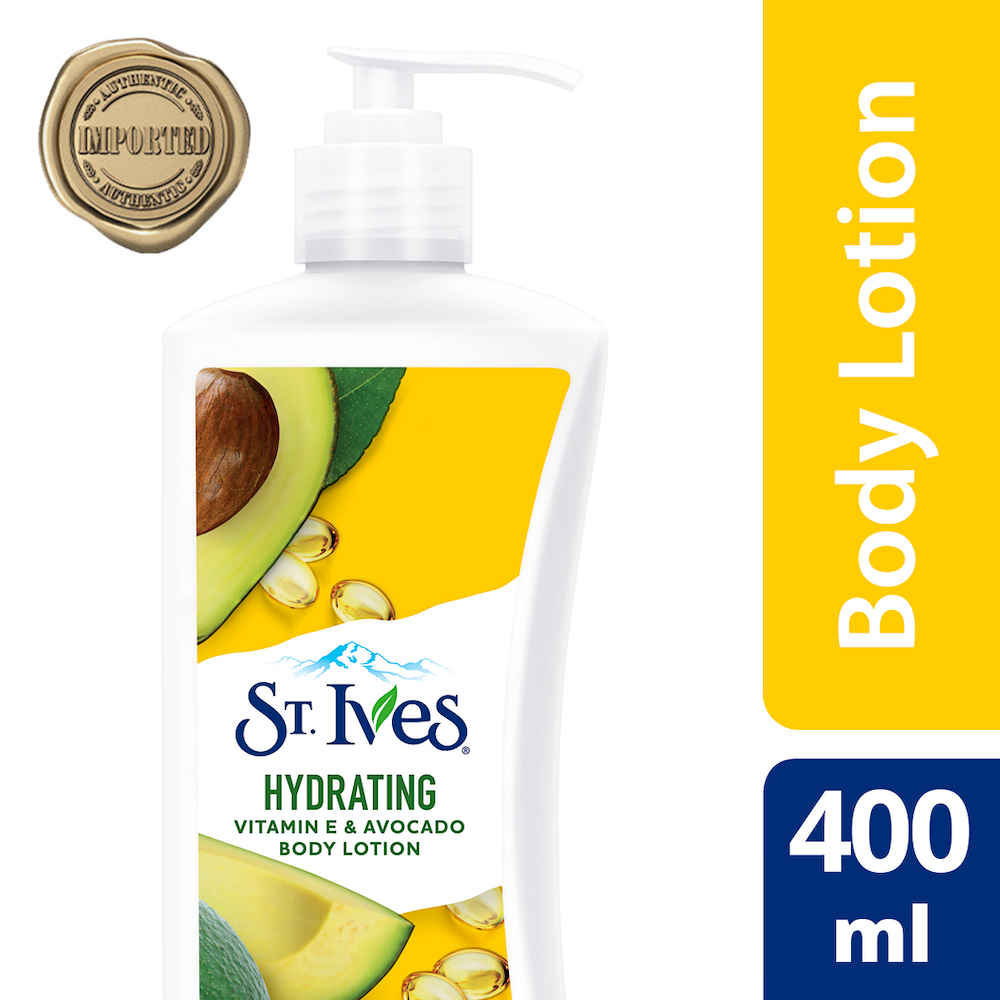 Buy St. Ives International Hydrating Vitamin E & Avocado Body Lotion | 100% Natural Moisturizers (Imported) | 400 ml - Purplle