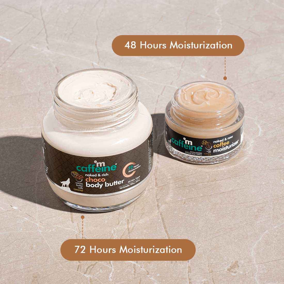 Buy mCaffeine Deep Moisturization Duo - Choco Body Butter & Coffee Face Moisturizer 300 ml - Purplle