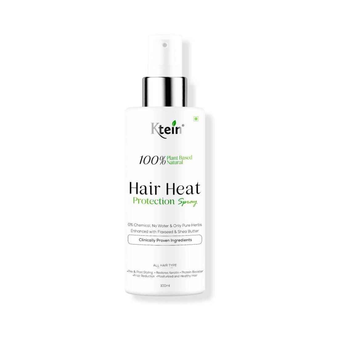 Buy Ktein Cosmetics 100% Plant Based Natural Hair Heat Protection Spray - 100 ml - Purplle