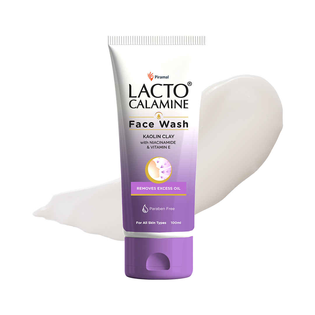 Buy Lacto Calamine Face Wash For Oily Skin (100 ml) | Kaolin Clay, Niacinamide & Vitamin E | Facewash Reduces Excess Oil, Controls Pimples, Blackheads & Whiteheads |Face wash For Women & Men - Purplle