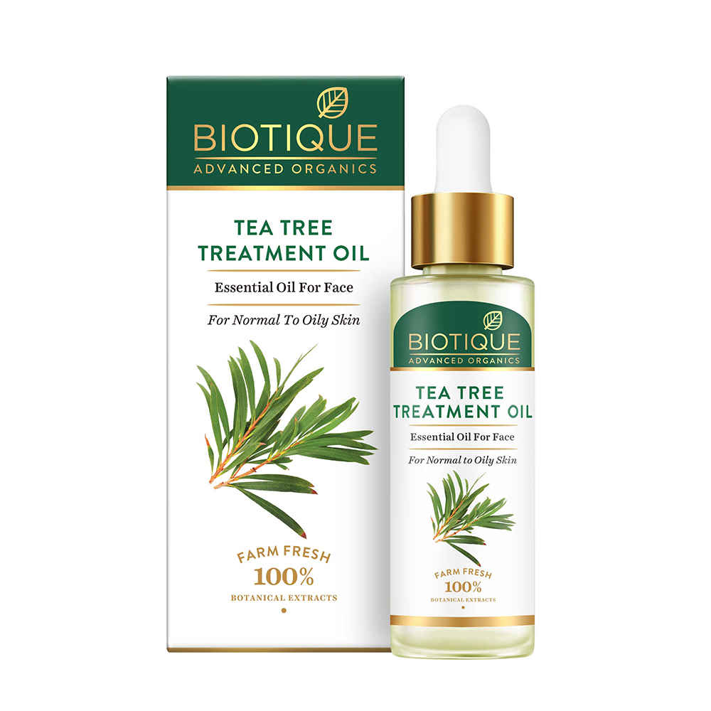 Buy Biotique Advanced Organics Tea Tree Treament Oil Essential Oil For Face (30 ml) - Purplle
