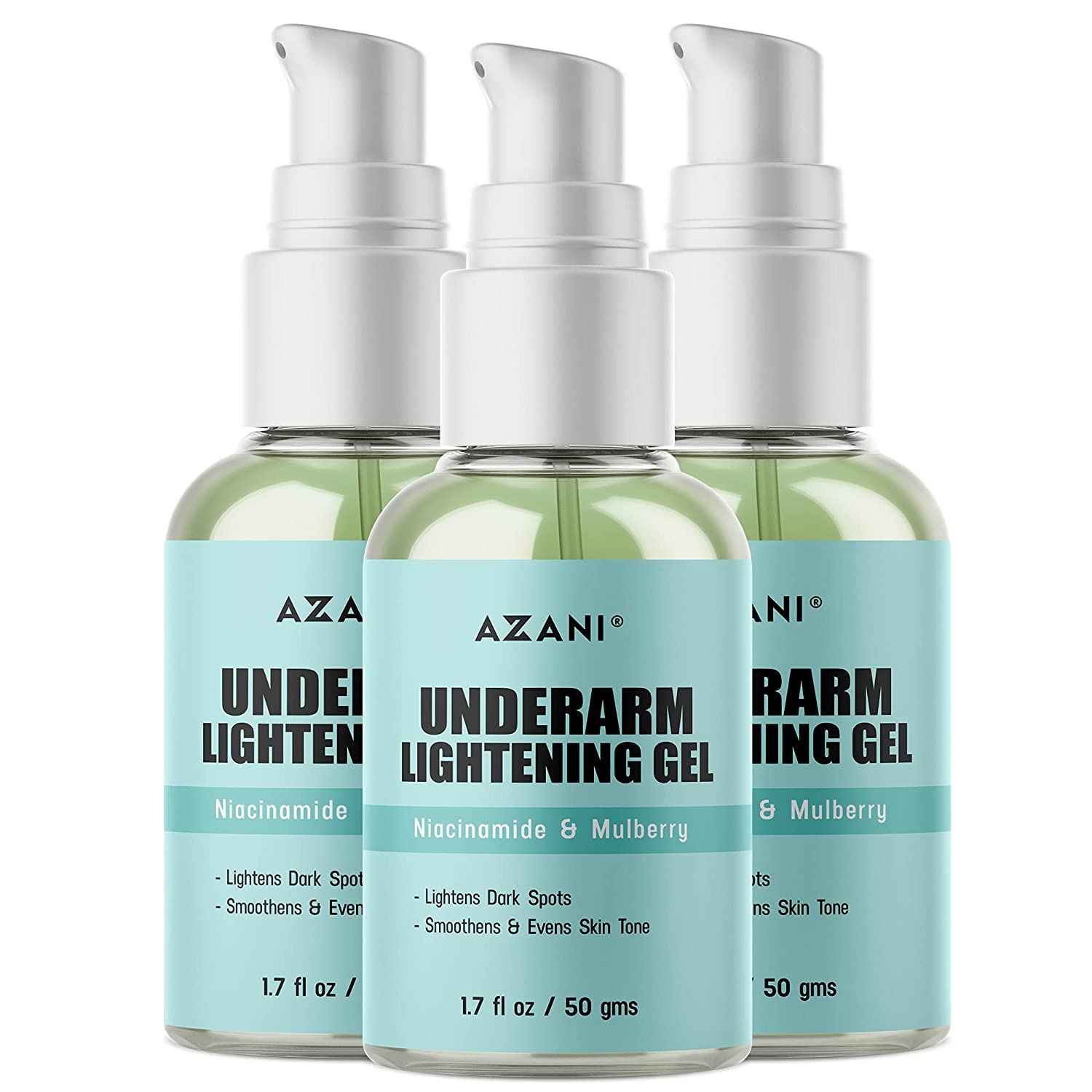 Buy Azani Underarm Lightening Gel| Dark skin from Shaving, Deodorants | Neck, Back, intimate area| 1(50 g) - Purplle
