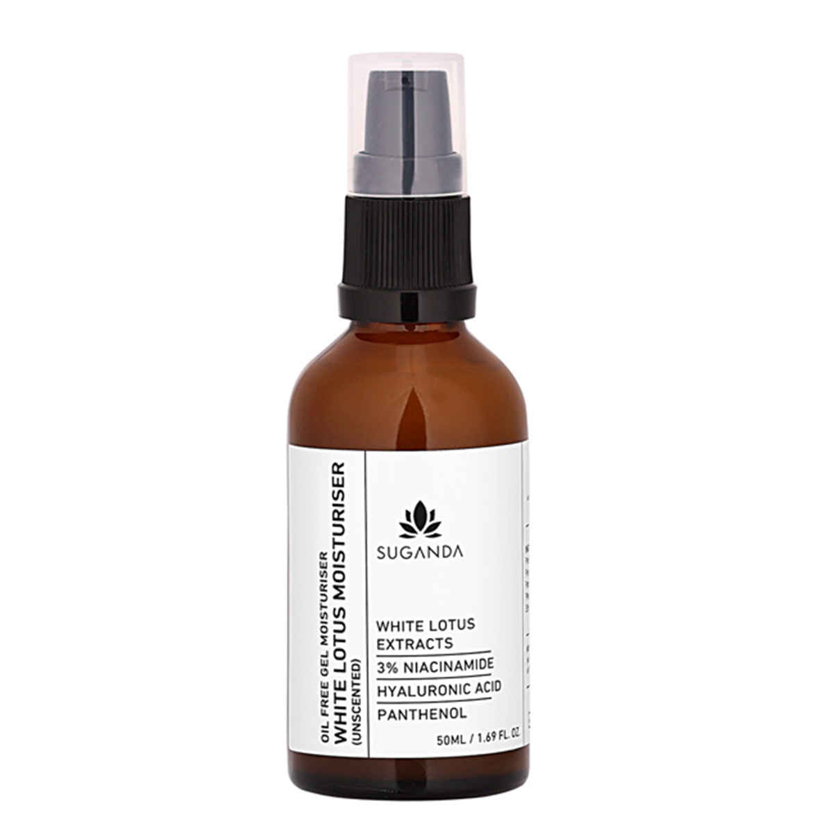 Buy Suganda skincare White Lotus Lightweight Fragrance Free Unscented Moisturiser Oil for All Skin Types (50 ml) - Purplle