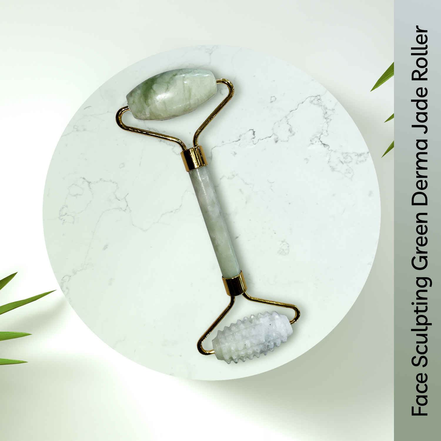 Buy Purplle Face Sculpting Green Derma Jade Roller - Purplle