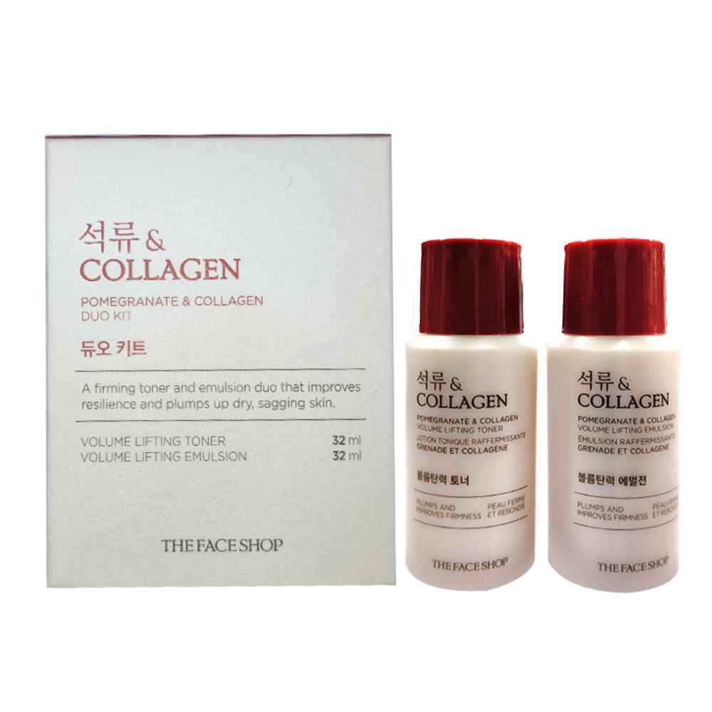 Buy The Face Shop Pomegranate & Collagen Duo kit Pack of 2 - Purplle