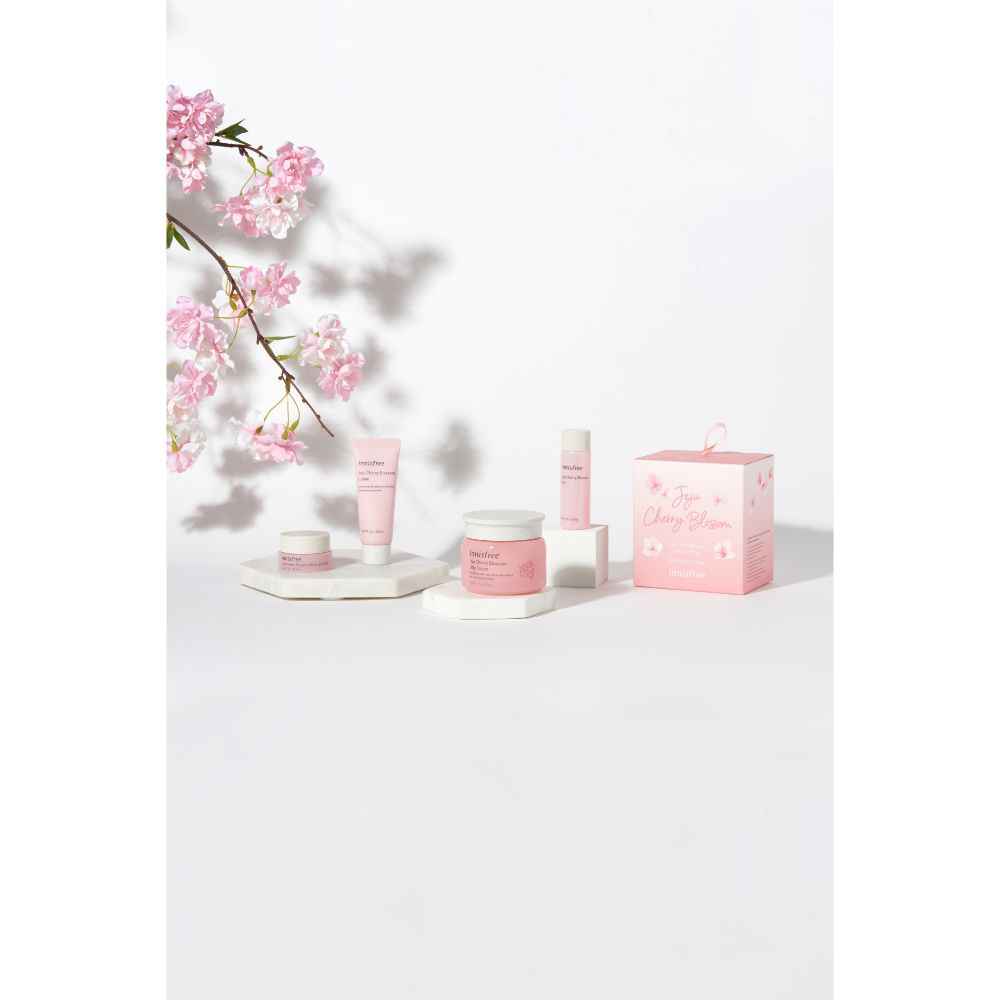 Buy Innisfree Jeju Cherry Blossom Jelly Cream Set - Jeju Cherry Blossom Jelly Cream,Jeju Cherry Blossom Skin,Jeju Cherry Blossom Lotion,Jeju Cherry Blossom Tone-up Cream (110 ml) - (4 pieces) - Purplle