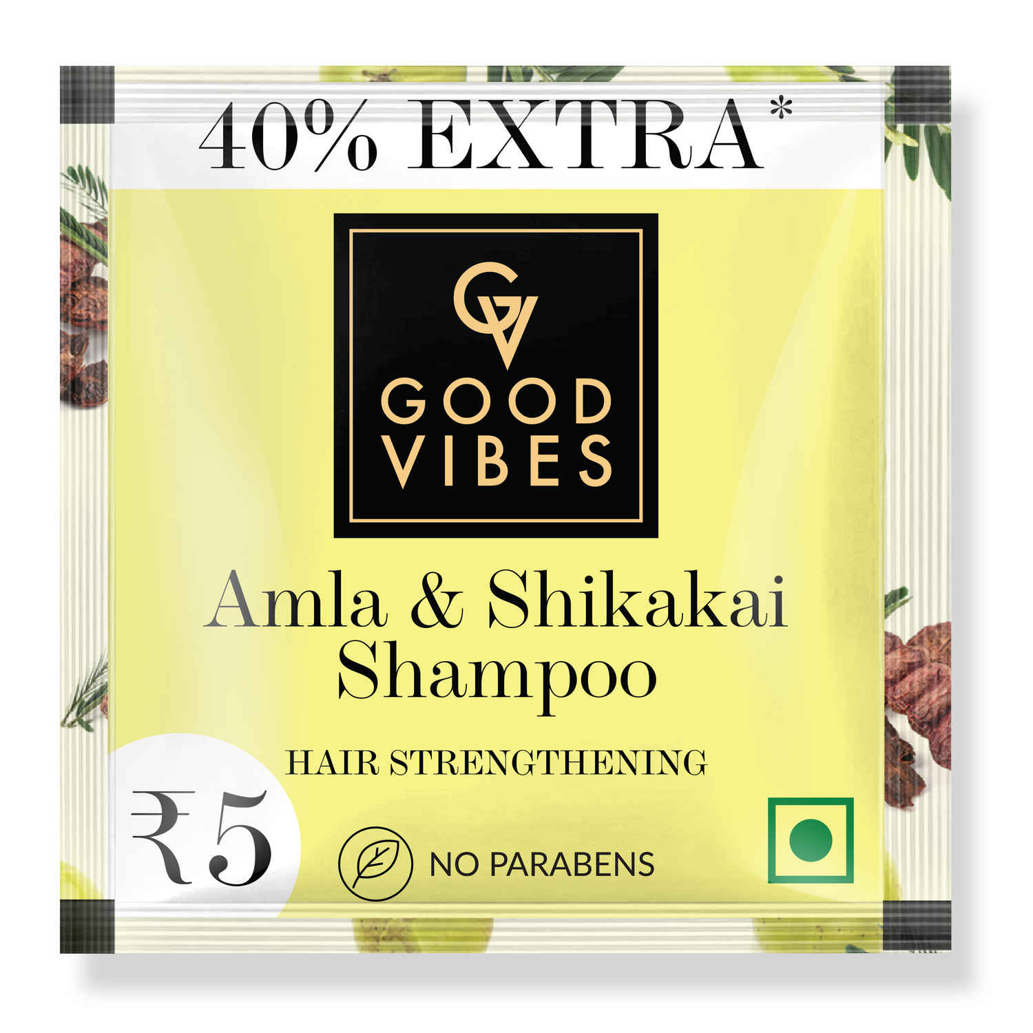 Buy Good Vibes Amla Shikakai Shampoo- Hair Strengthening (8ml) - (GT) - Purplle