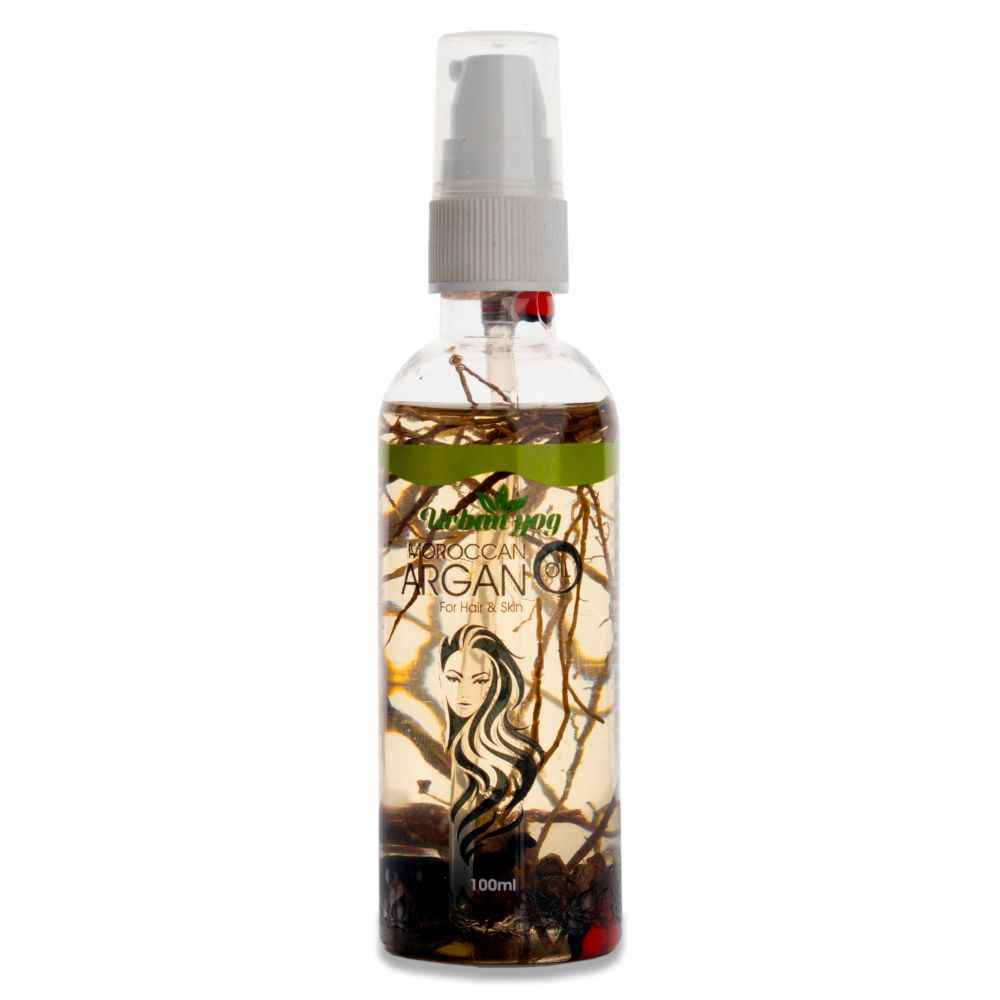Buy Urban Yog Ayurvedic jadibuti Moroccan Argan Oil for Hair, Face & Skin Care Luminosity | Growth for Dry and Damaged Hair, Best Skin Moisturizer & Best Anti-Aging (100 ml) - Purplle