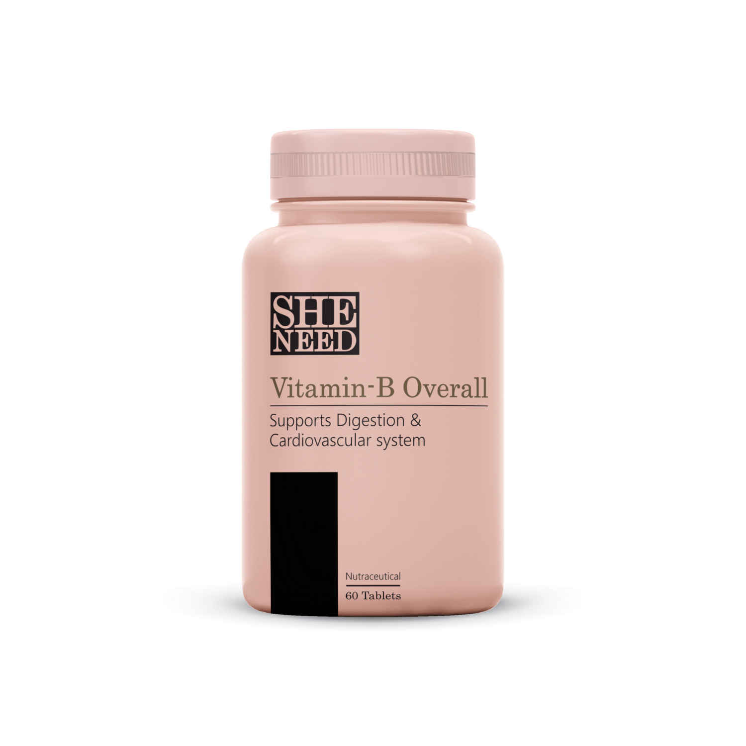 Buy SheNeed Vitamin B Overall Supplements – Boosts Digestion, Energy & Supports Cardiovascular System – 60 Tablets - Purplle