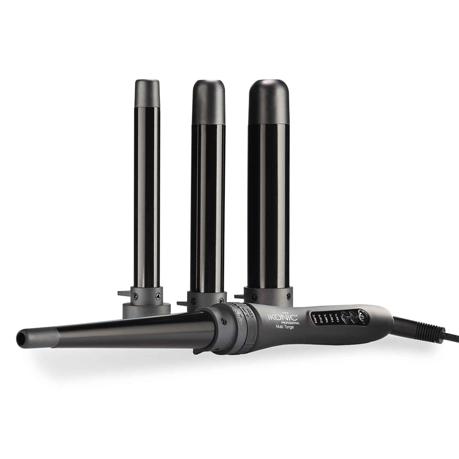 Buy IKONIC PROFESSIONAL Multi Tong | Black | Ceramic | Corded Electric | Hair Type - All | Heating Temperature - Up To 230 Degrees Celsius - 1 Pc - Purplle