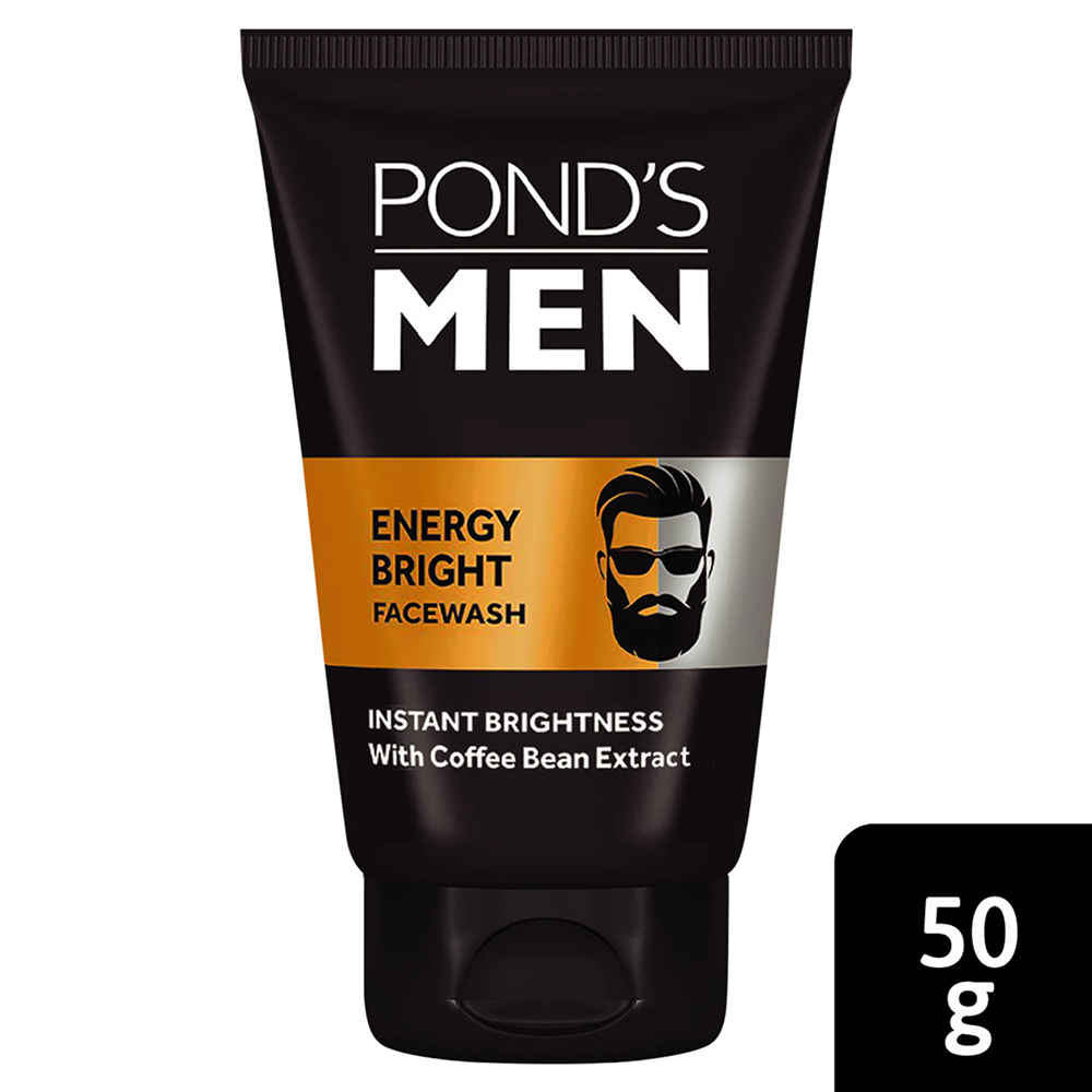 Buy Pond's Men Energy Bright Anti-Dullness Facewash With Coffee Bean (50 g) - Purplle