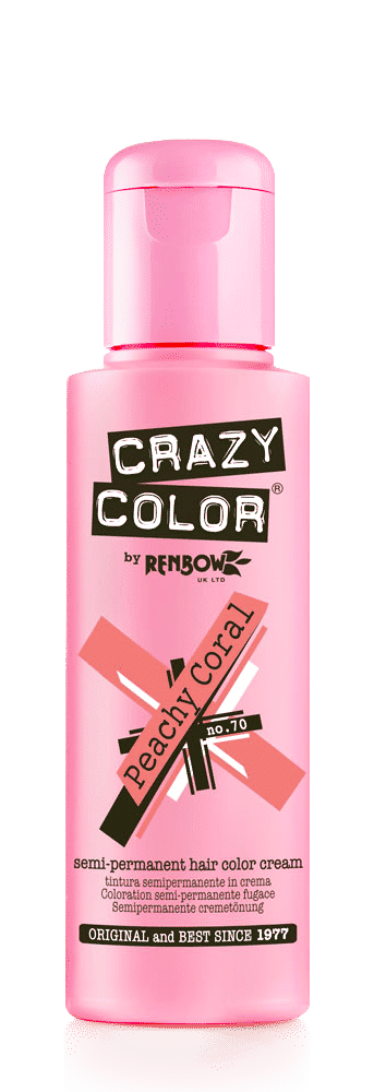 Buy Crazy Color PEACHY CORAL- 70 - 100 ml Bottle - Purplle