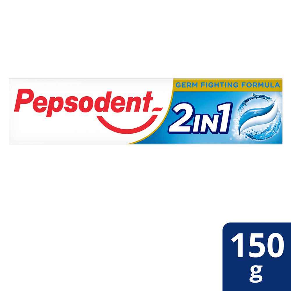 Buy Pepsodent 2 in 1, Dual Action Toothpaste, Combination of Paste & Gel 150 g - Purplle