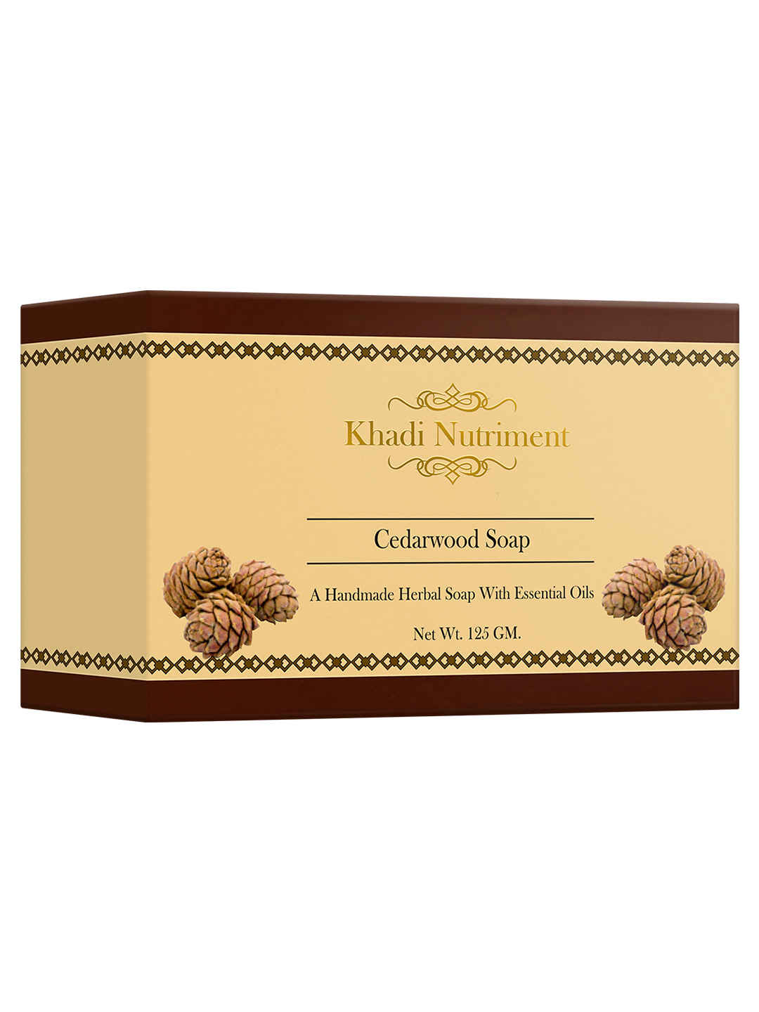 Buy Khadi Nutriment Cedarwood Soap, 125 gm Soap for Unisex (Pack of 1) - Purplle