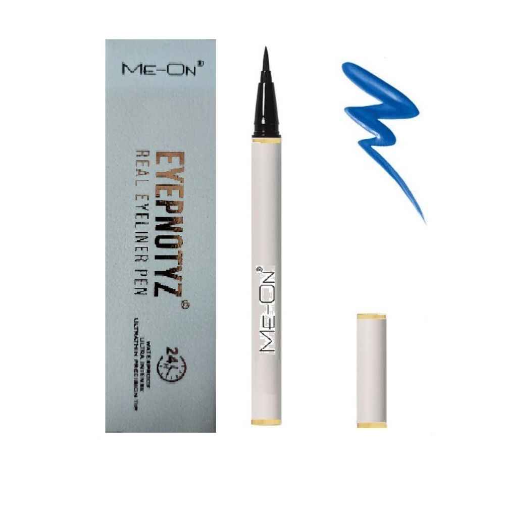 Buy Me-On 24H Waterproof Ultra Intense Eyepnotyz Real Blue Eyeliner Pen 1ml - Purplle