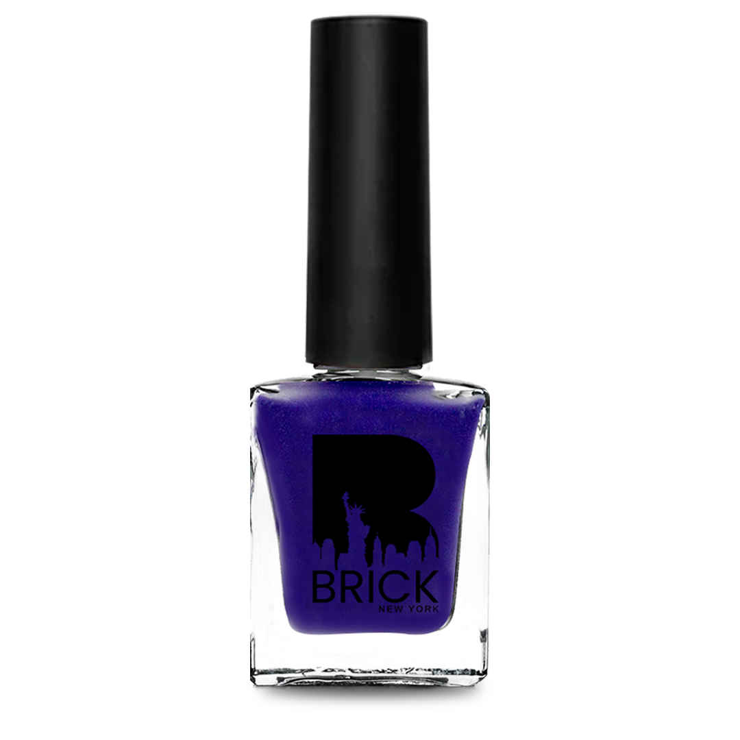 Buy Brick New York Nail Polish | Castle Blue | Long Lasting Matte Nail Paint for Women | Matte Finish 9 ml - Purplle