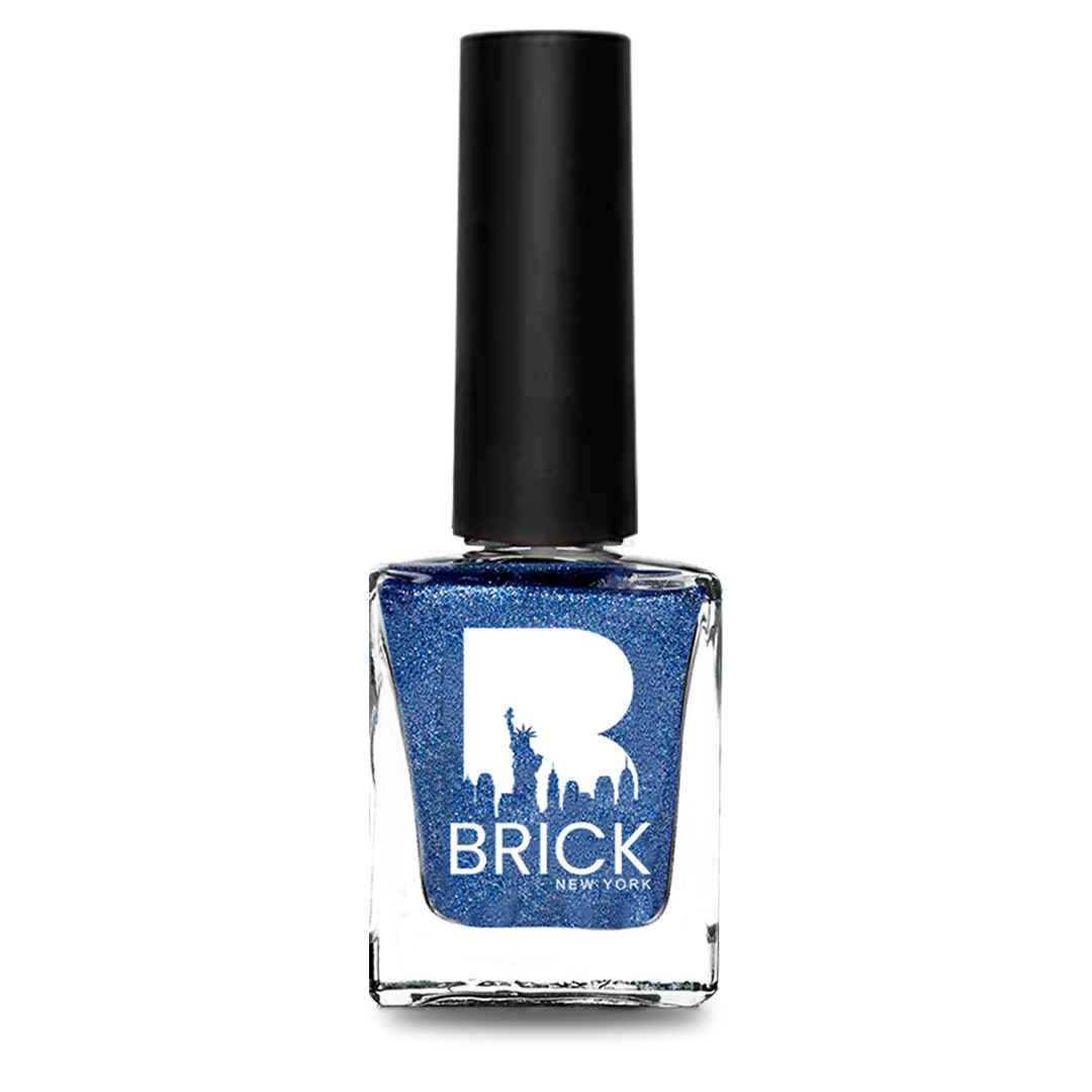 Buy Brick New York Nail Polish | Luminous Blue | Long Lasting Sugar Nail Paint for Women | Glossy Finish 9 ml - Purplle