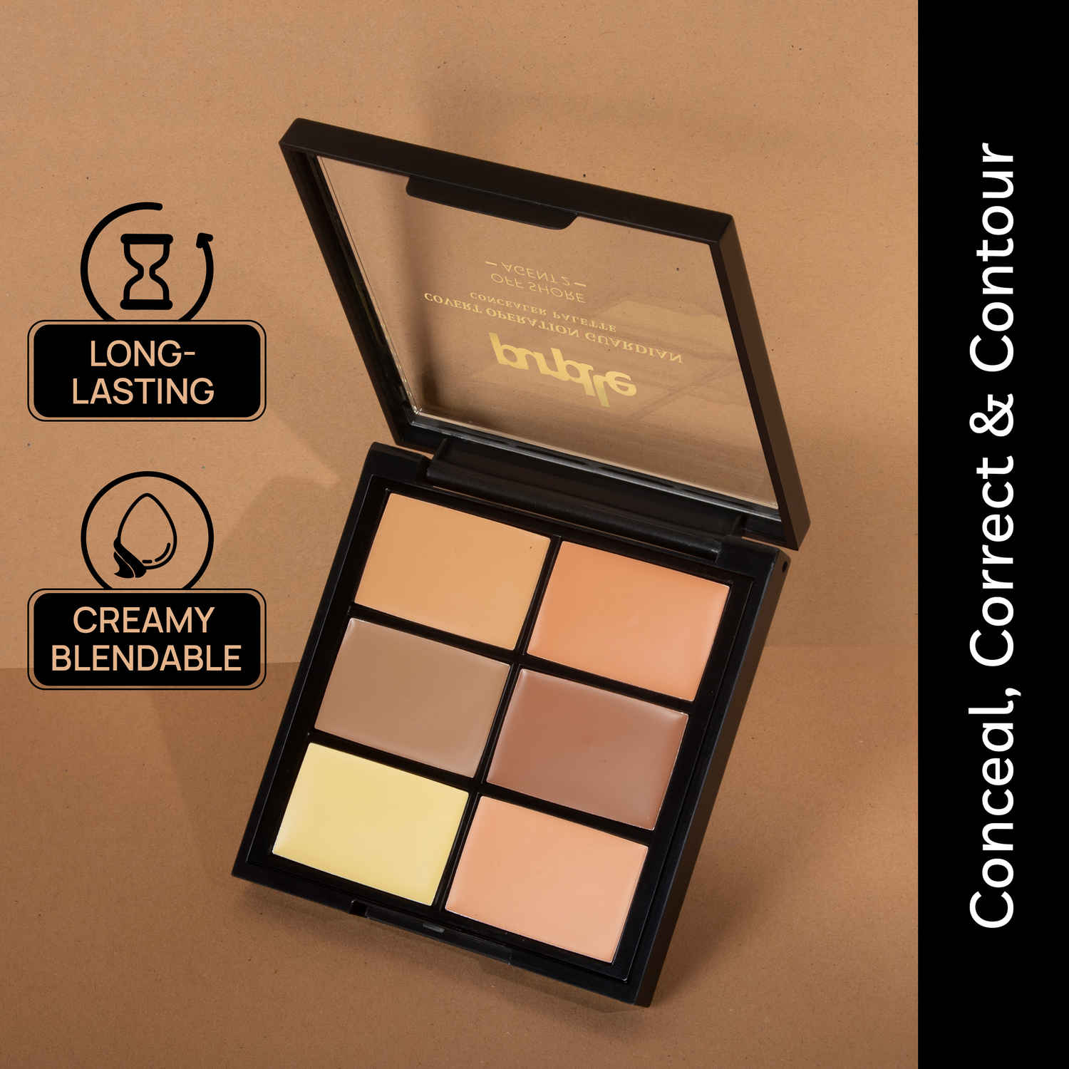 Buy Purplle Concealer Palette (Fair Skin), Covert Operation Guardian - Off Shore Agent 2 (12 g) - Purplle