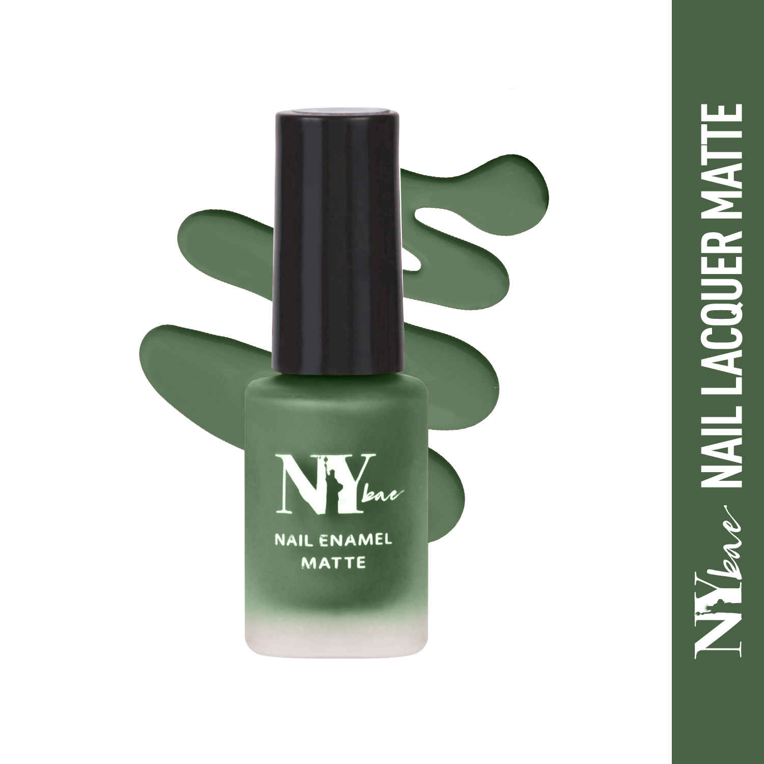 Buy NY Bae Matte Nail Enamel - Veggies On Rice 6 (6 ml) | Green | Luxe Matte Finish | Highly Pigmented | Chip Resistant | Long lasting | Full Coverage | Streak-free Application | Vegan | Cruelty Free | Non-Toxic - Purplle