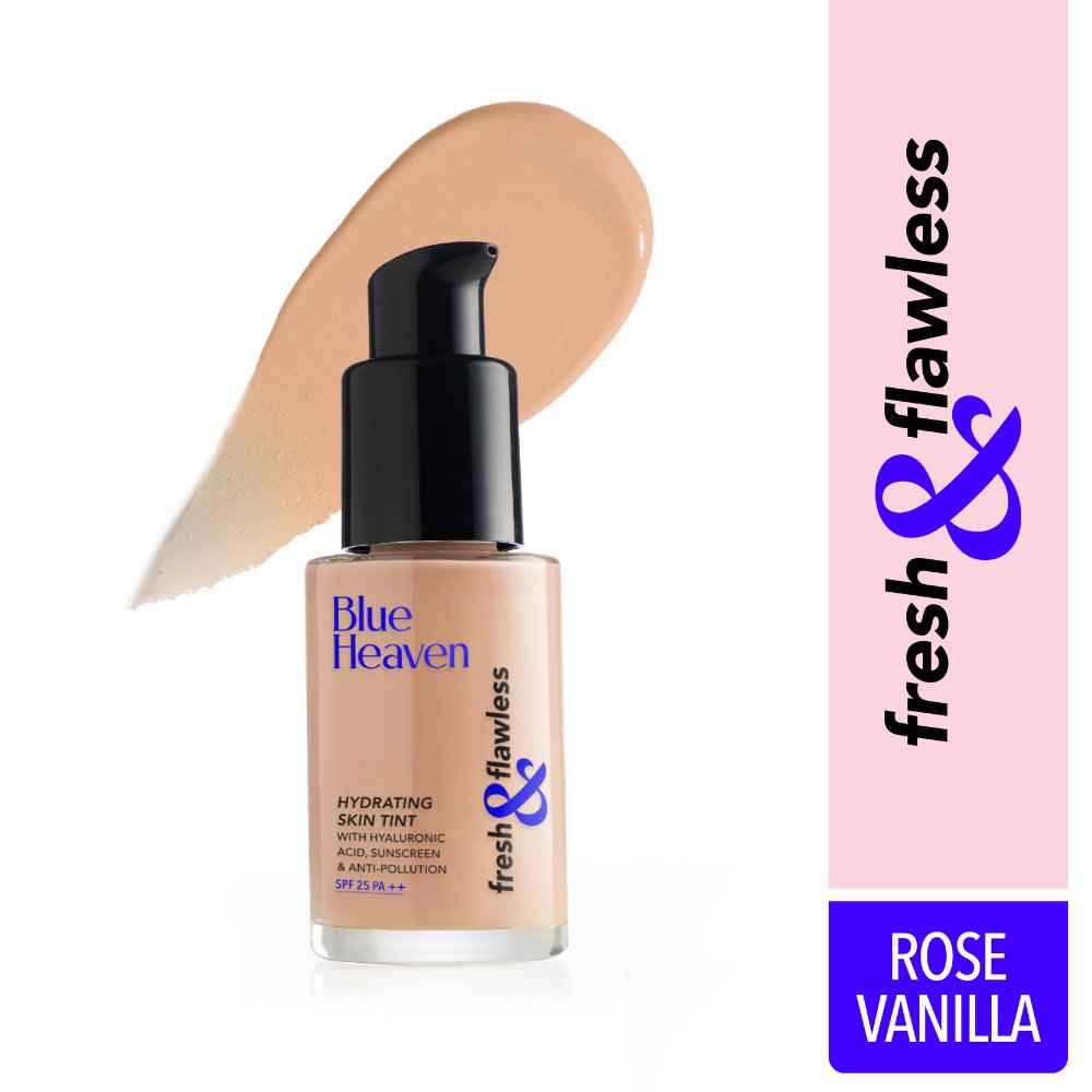 Buy Blue Heaven Fresh & Flawless Hydrating Skin Tint, Rose Vanilla - Purplle